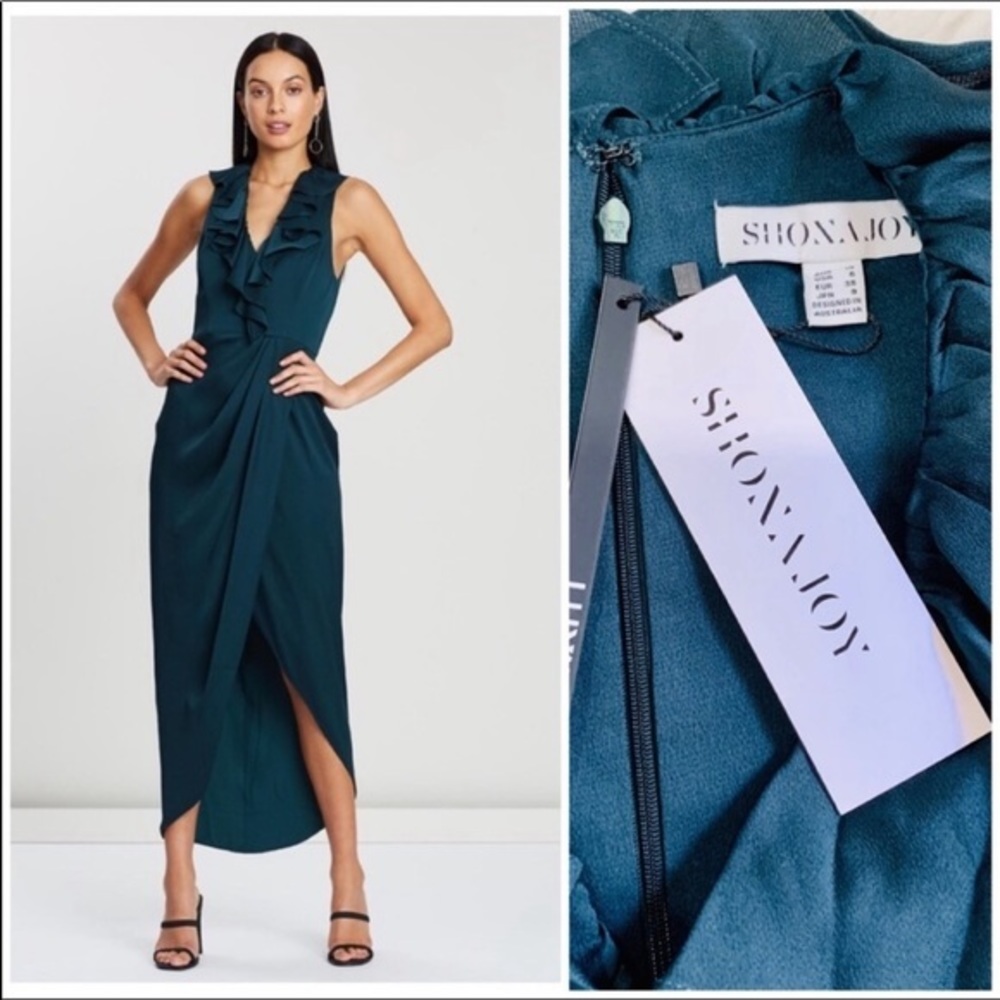 NWT Shona Joy V-Neck drill dress 6